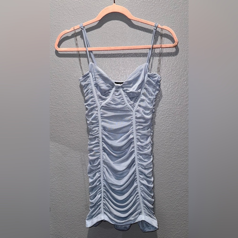 Mini baby blue dress size S.